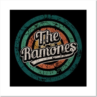 The Ramones // Retro Circle Crack Vintage Posters and Art